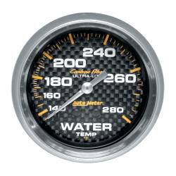 AutoMeter - AutoMeter 4831 Carbon Fiber Mechanical Water Temperature 140-280°F/6' 2-5/8" - Image 1