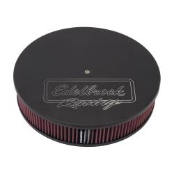 Edelbrock - Edelbrock 41613 Victor Series Round Air Cleaner 14" Diam w/3" Element Black - Image 1