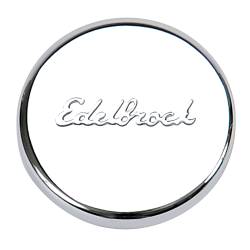 Edelbrock - Edelbrock 4415 Oil Fill Hole Plug Chrome w/Edelbrock Logo - Image 1