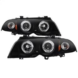 Spyder Auto - Spyder Auto 5084804 Projector Headlight 1PC LED Halo Amber Reflector Black Smoke - Image 1