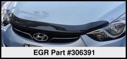 EGR - EGR 306391 Superguard Hood Guard Bugdeflector Smoke for 11-15 Elantra - Image 2