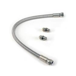 Viair - Viair 92790 24" SS Braided PTFE Leader Hose w/Check Valve 3/8" Swivel - Image 1