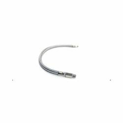 Viair - Viair 92791 24" Silver SS Braided Leader Hose w/Check Valve 3/8" Swivel - Image 1