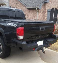 Steelcraft - Steelcraft 65-23420 Black HD Rear Elevation Bumper for 16-19 Toyota Tacoma - Image 2