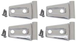 Kentrol - Kentrol 30020 Polished Door Hinge Overlays 4pc for 07-18 Jeep Wrangler JK 2DR - Image 1
