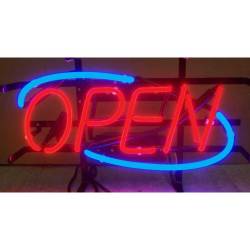 Neonetics - Neonetics 5OPENN Open Blue Border Neon Sign - Image 1