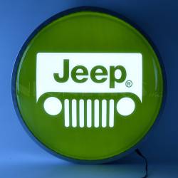 Neonetics - Neonetics Jeep Logo 15" Backlit LED Lighted Sign 7JEEPG - Image 1