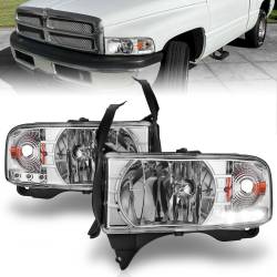 Anzo USA - Anzo USA Crystal 1-Piece Headlight Set Chrome for Ram Trucks 111206 - Image 1