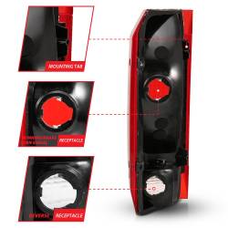 Anzo USA - Anzo USA 311306 Taillight Assembly for 92-97 Bronco/F150 - Image 4