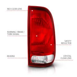 Anzo USA - Anzo USA 311307 Taillight Assembly for 99-07 F250/F350 Super Duty - Image 4