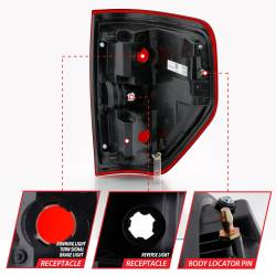 Anzo USA - Anzo USA 311299 Taillight Assembly for 09-14 Ford F150 - Image 5