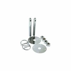 Allstar Performance - Allstar Performance ALL18512 Steel Hood Pin Kit w/3/16" Flip-Over Clips - Image 1