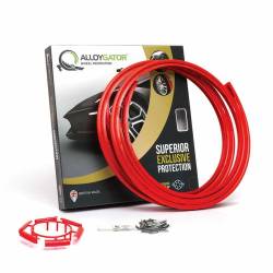 AlloyGator - AlloyGator K4RDEXC EXCLUSIVE Series Wheel Lip Protectors-Set of 4 Red - Image 1