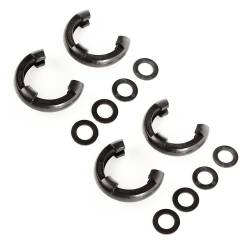 Rugged Ridge - Rugged Ridge 11235.6 D-Ring Isolator Kit Black 2 Pair 3/4 inch - Image 1