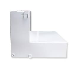TrailFX - TrailFX 21180SW Liq Transfer Tank 80 Gal L-Shaped White Steel Vent Lockable Cap - Image 2