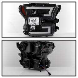 Spyder Auto - Spyder Auto 5083531 Light Bar Headlights Black/Clear for 15-17 Ford F150 - Image 3