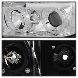 Spyder Auto - Spyder Auto 5012036 LED Halo Projector Headlights Chrome/Clear - Image 4