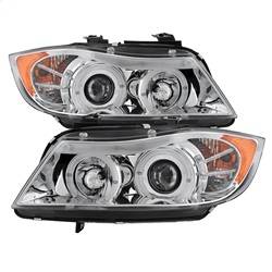 Spyder Auto - Spyder Auto 5009012 Chrome/Clear LED Halo Projector Headlights - Image 1