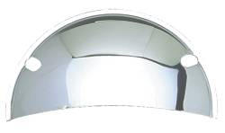 Trans-Dapt Performance - Trans-Dapt Performance Products 9511 Headlight Half Shield 5.75" Round Chrome - Image 1