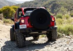 Rampage - Rampage 773575 37" Black Spare Tire Cover w/Camera Slot for 18-25 Wrangler JL - Image 1