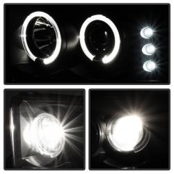 Spyder Auto - Spyder Auto 5078452 LED Halo Projector Headlights Black/Smoked - Image 4