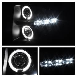 Spyder Auto - Spyder Auto 5078322 LED Halo Projector Headlights Black/Smoked - Image 4