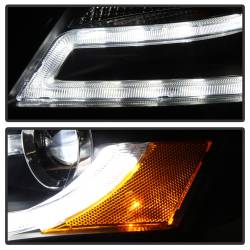 Spyder Auto - Spyder Auto 5081544 Black/Clear DRL Projector Headlights for 09-12 Audi A4/S4 - Image 6