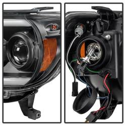 Spyder Auto - Spyder Auto 5081711 Black/Clear Light Bar Headlights for 12-15 Toyota Tacoma - Image 4