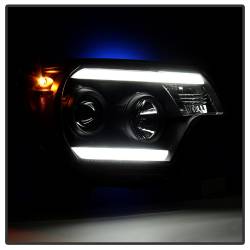 Spyder Auto - Spyder Auto 5081711 Black/Clear Light Bar Headlights for 12-15 Toyota Tacoma - Image 6