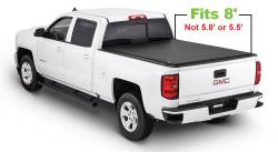 Tonno Pro - TonnoPro LR-1080 Lo-Roll Vinyl Roll-Up Tonneau Bed Cover for Silverado/Sierra 8' - Image 2