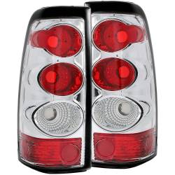 Anzo USA - Anzo USA Chrome Euro Clear Lens Taillight Set Silverado Trucks 211020 - Image 1