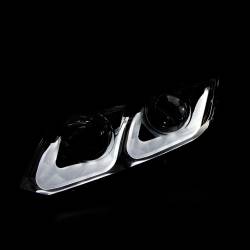 Anzo USA - Anzo USA Projector Headlight Set w/U-Bar Halo Black Honda Civic 121479 - Image 3