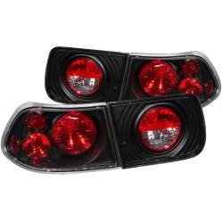 Anzo USA - Anzo USA Black Euro Clear Lens Taillight Set Honda Civic Coupe 221062 - Image 1