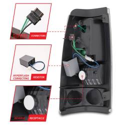 Anzo USA - Anzo USA Chrome LED Red/Clear Taillights Lens Silverado/Sierra Trucks 311010 - Image 5