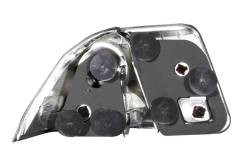 Anzo USA - Anzo USA 221048 Black Euro Clear Lens Taillight Set for 01-05 Honda Civic Sedan - Image 2