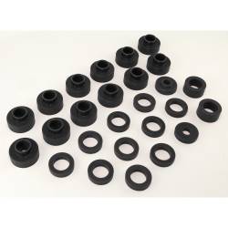 Rugged Ridge - Rugged Ridge 1-104BL Body Mount Kit Black 81-86 Jeep CJ8 - Image 1