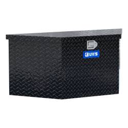 UWS - Gloss Black Aluminum 49" Trailer Tongue Box Heavy Packaging - Image 1