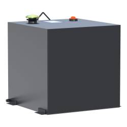 UWS - UWS ST-53-R-MB Matte Black 53-Gallon Rectangle Steel Transfer Tank - Image 1