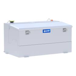 UWS - UWS ST-75-COMBO-W White 75-Gallon Steel-Aluminum Combo Transfer Tank - Image 1