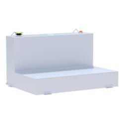 UWS - UWS ST-85-L-W White 85-Gallon L-Shape Steel Transfer Tank - Image 1
