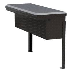 UWS - Gloss Black Aluminum 36" Truck Side Tool Box Low Profile LTL Shipping Only - Image 6