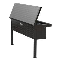 UWS - Gloss Black Aluminum 48" Truck Side Tool Box Low Profile LTL Shipping Only - Image 4