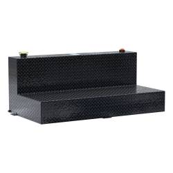 UWS - UWS TT-100-L-T-P-B Gloss Black 100-Gallon L-Shape Aluminum Transfer Tank - Image 1
