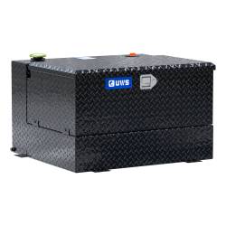 UWS - UWS TT-50-COMBO-BLK Gloss Black 50-Gallon Combo Aluminum Transfer Tank - Image 1