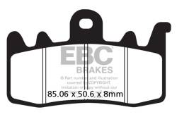 EBC Motorcycle Brakes - EBC Motorcycle Brakes FA630V Vee-Pads - Image 1