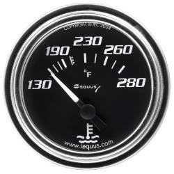 Equus - Equus E7232 Gauge Water Temp 2" 130-28F 90 Sweep Mech Chrome 7000 - Image 1
