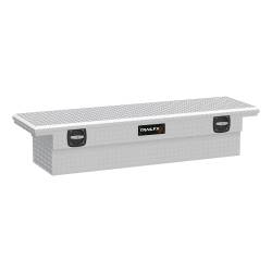 TrailFX - TrailFX 120633C Crossover Angled 63" Matte Black Alum Low Profile Tool Box - Image 1