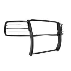 TrailFX - TrailFX E0033B Grille Guard 1-Piece Gloss Black Steel 1.5" Dia w/Brush Guard - Image 2