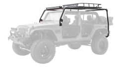 Body Armor 4x4 - Body Armor JK-6124-1 Cargo Roof Rack BOX 1 Black for 07-17 Wrangler JK 2/4Dr - Image 1
