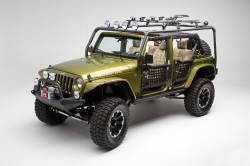 Body Armor 4x4 - Body Armor JK-6124-1 Cargo Roof Rack BOX 1 Black for 07-17 Wrangler JK 2/4Dr - Image 2